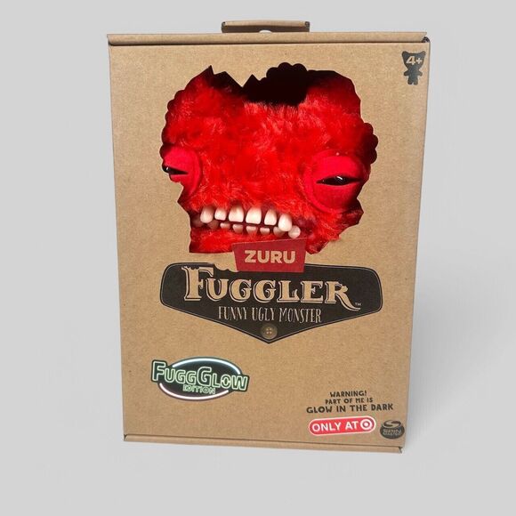 Fuggler FuggGlow Munch / Sasquoosh Glow In The Dark Edition Plush ZURU Set Of 2 - Picture 5 of 7